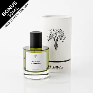 Eternal Perfume Oils - Neroli Summer Perfume Oil for Men & Women | 50ml with Bonus 30ml Bottle of Your Choice