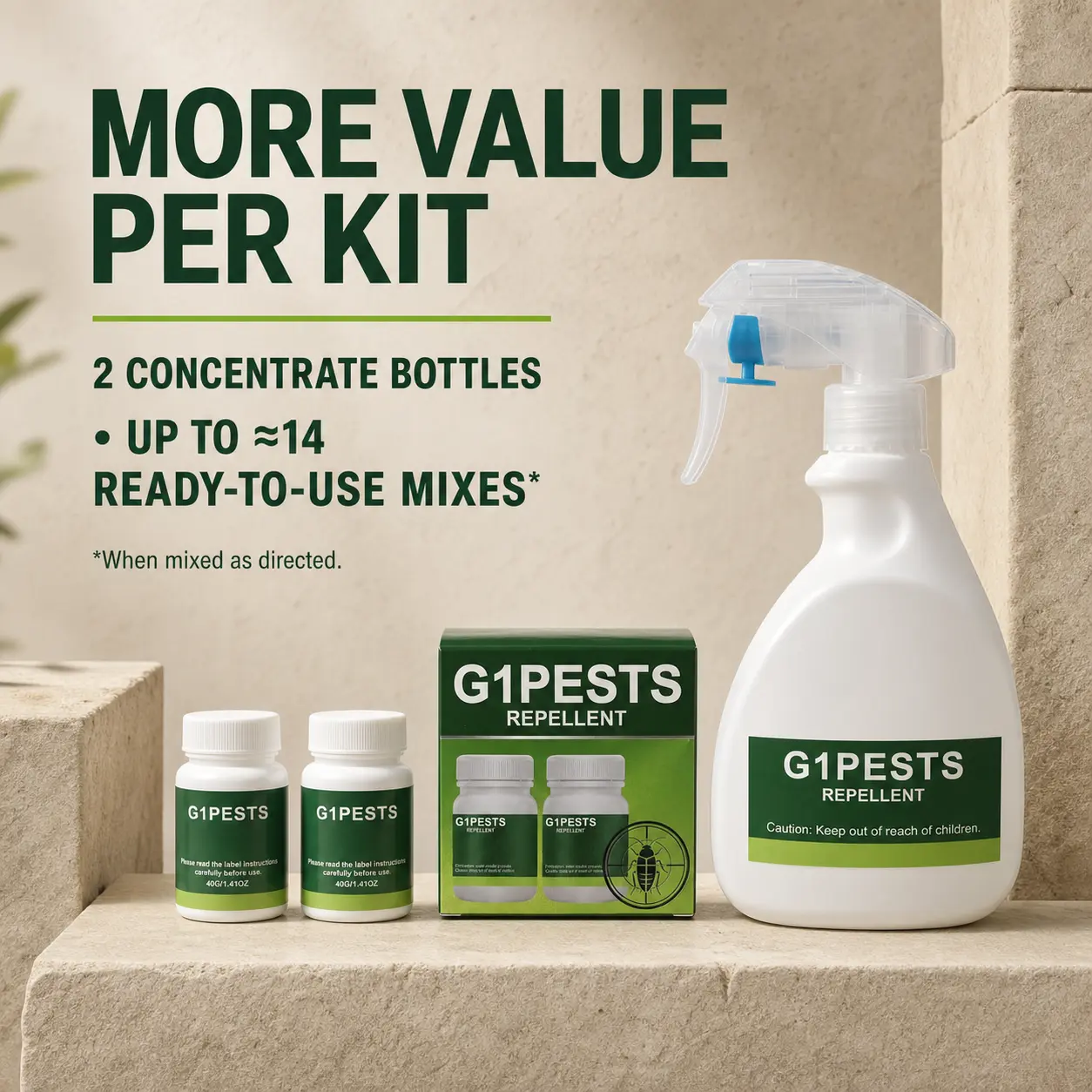 Roach Repellent, Domestic Dormitory Kitchen Powerful Cleaning Cockroach Exterminator Cockroach Gel Bait Pest Control Kit Rodent Repellent Pouches for Indoor & Outdoor