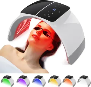 LED Light Therapy Machine Red, Infrared and Blue Light Therapy, LED Face Mask Light Therapy Skin Care Photon Device for Wrinkle Reduction and Acne, G3