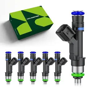 V6 3.7L Fuel Injectors Compatible with Jeep Liberty (04-12) | Grand Cherokee (05-10) | Commander (06-10) | Ram1500 (04-12) |Dakota (04-11) | Durango (04-09) | #0280158020,FJ474,4 Holes (6 Pcs)