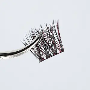 Pro Lash 3-Pack Burgundy Balayage False Eyelashes - Cosmetic Makeup Lash Extensions