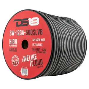12-GA Speaker Wire 500 Feet -Silver and Black