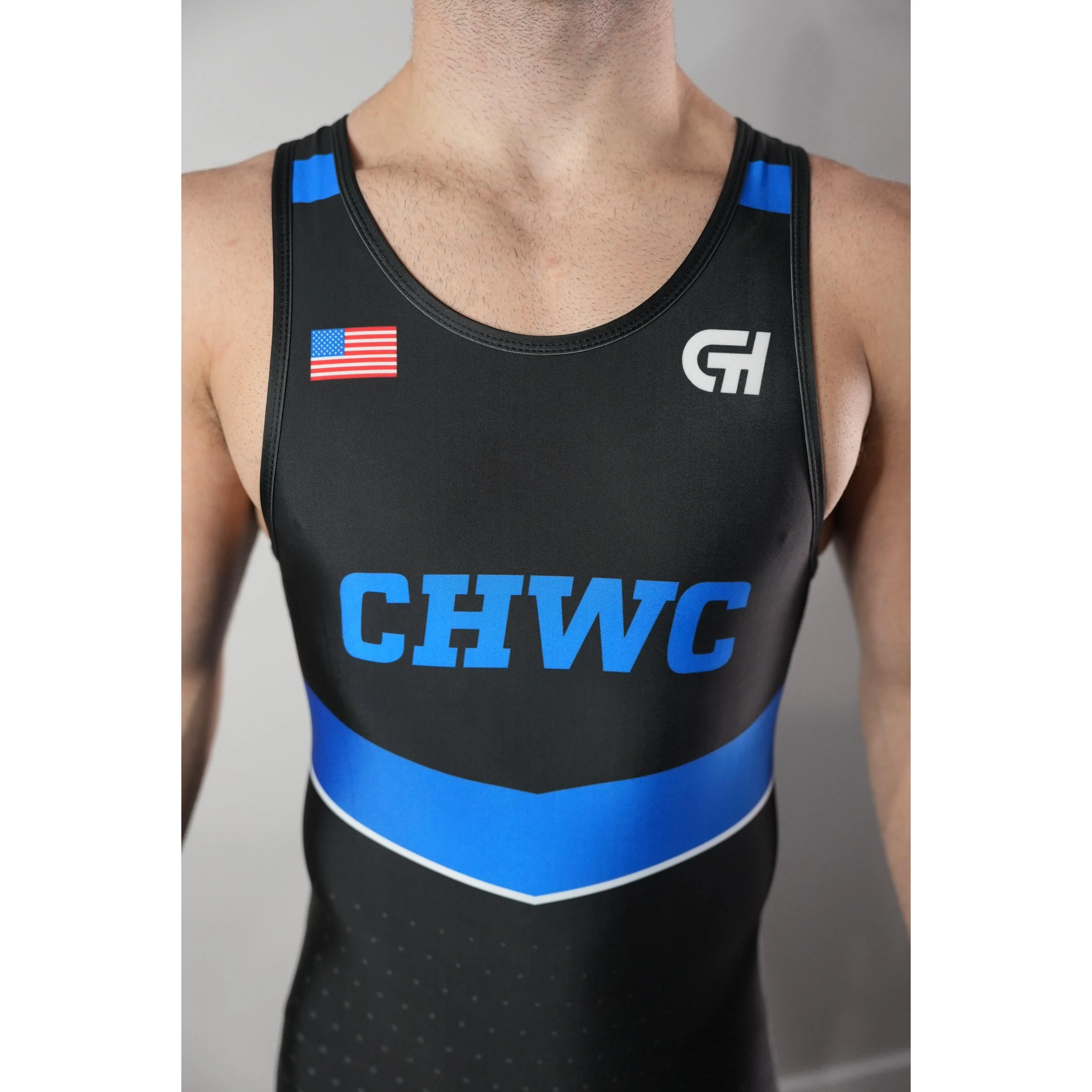 Chosen Higher Wrestling Club Singlet Black / Royal Blue