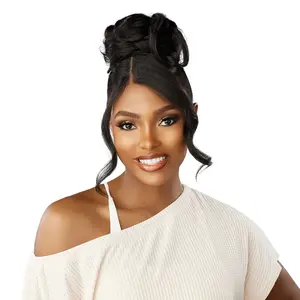 Sensationnel Lulu Bun With HD Lace Parting Updo Unit 12