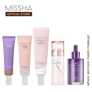 [MISSHA Official] Serum BB + Pore Blurring Balm + Hydrating Sunscreen + Glow Skin Balm Mist + NRA Bundle