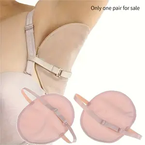1 Pair Of Underarm Sweat Pads, Washed Underarm Sweat Pads, Sweat Wicking Pads, Sweat Wicking Chest Pads, Washable, Sweat Wicking Pads, Cotton Shoulder Straps