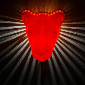 Lion Wall Light Home Decor 3D Printed Nightlight