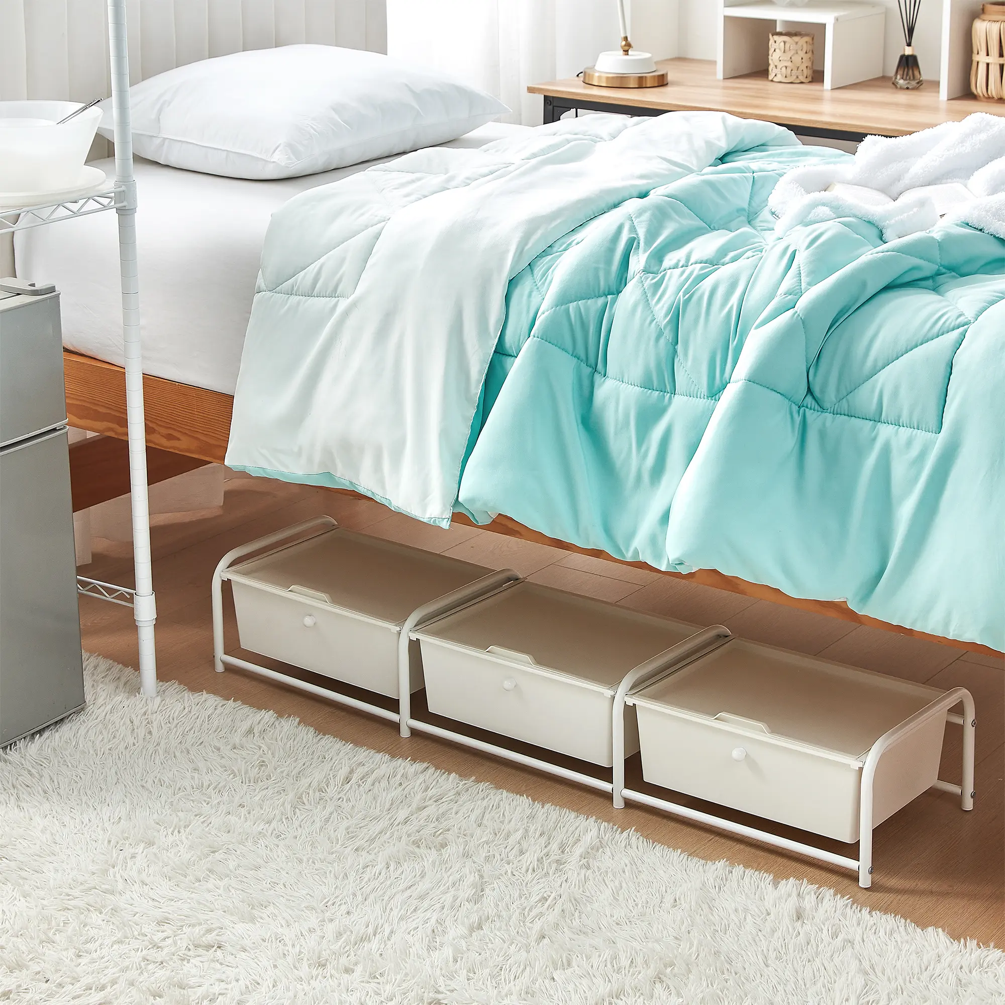 Underbed Storage - Lidded 3 Section