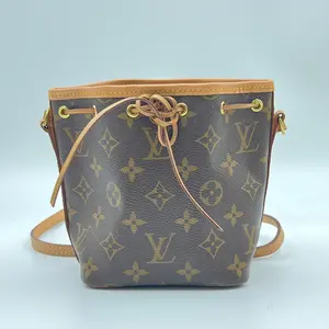 Pre-owned Louis Vuitton Coated Canvas Crossbody Bags Monogram Canvas Noé Nano
