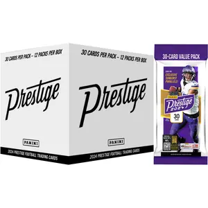 2024 Panini Prestige Football NFL Fat Value Cello Packs (Sunburst Parallels) 12 Packs
