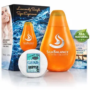 SilkBalance Liquid Hot Tub Water Conditioner – Natural Spa Water Care Treatment – Softens Water, Balances pH & Reduces Chemical Use