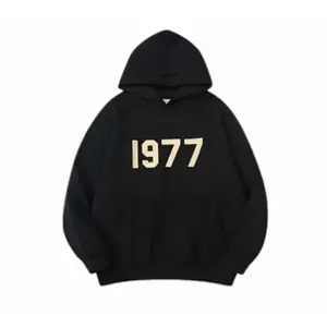 1977 Basic Hoodie Black Sweatshirt Unisex Tracksuits Fleece High-End Street Hip Hop Men  Sports Casual Trousers Streetwear Womenswear Tops Pullover Motocross Long Sleeve