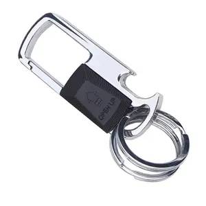 Car Keychain, Car Key Holder with 4 Removable Key Rings, Multifunctional Car Keychain with Bottle Opener, Car Interior Accessories, Multi Purpose Keychain