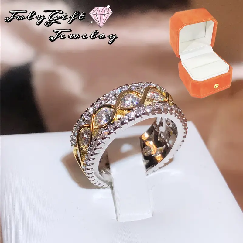 Engagement Ring, Promise Anniversary Ring for Women, Elegant Gift Packed