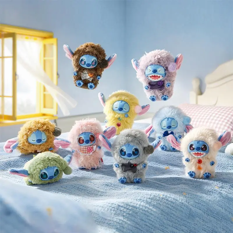 Disney Stitch Five More Minutes Series Vinyl Plush Blind Box Fluffy Furry Outer Layer Cute Stitch Dolls With Various Expressions Lovely Collectible Ornaments Perfect Surprise Gift For Stitch Fans