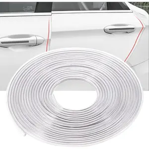 Clear Door Edge Guards For Cars, Car Door Protector With U Shape Car Door Guards Ding Protector Fit for Most Car (Clear, 32FT)