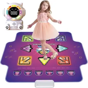 Dance Mat for Kids: Rechargeable Dance Mat with Cordless Bluetooth, Light Up Electronic Dance Pad Kids Toys Exercise Dancing Games, Ideal Christmas Birthday Toys for Children 3-12