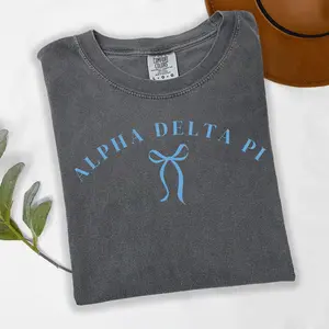 Alpha Delta Pi Blue Bow T-Shirt