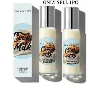 Warm Sweet Milk Cookie 0.34oz - Alcohol-Free Roll-On Perfume, Faux Body Fragrance Long-Lasting Light Fragrance, Gourmand Notes, Soft Elegant Fragrance