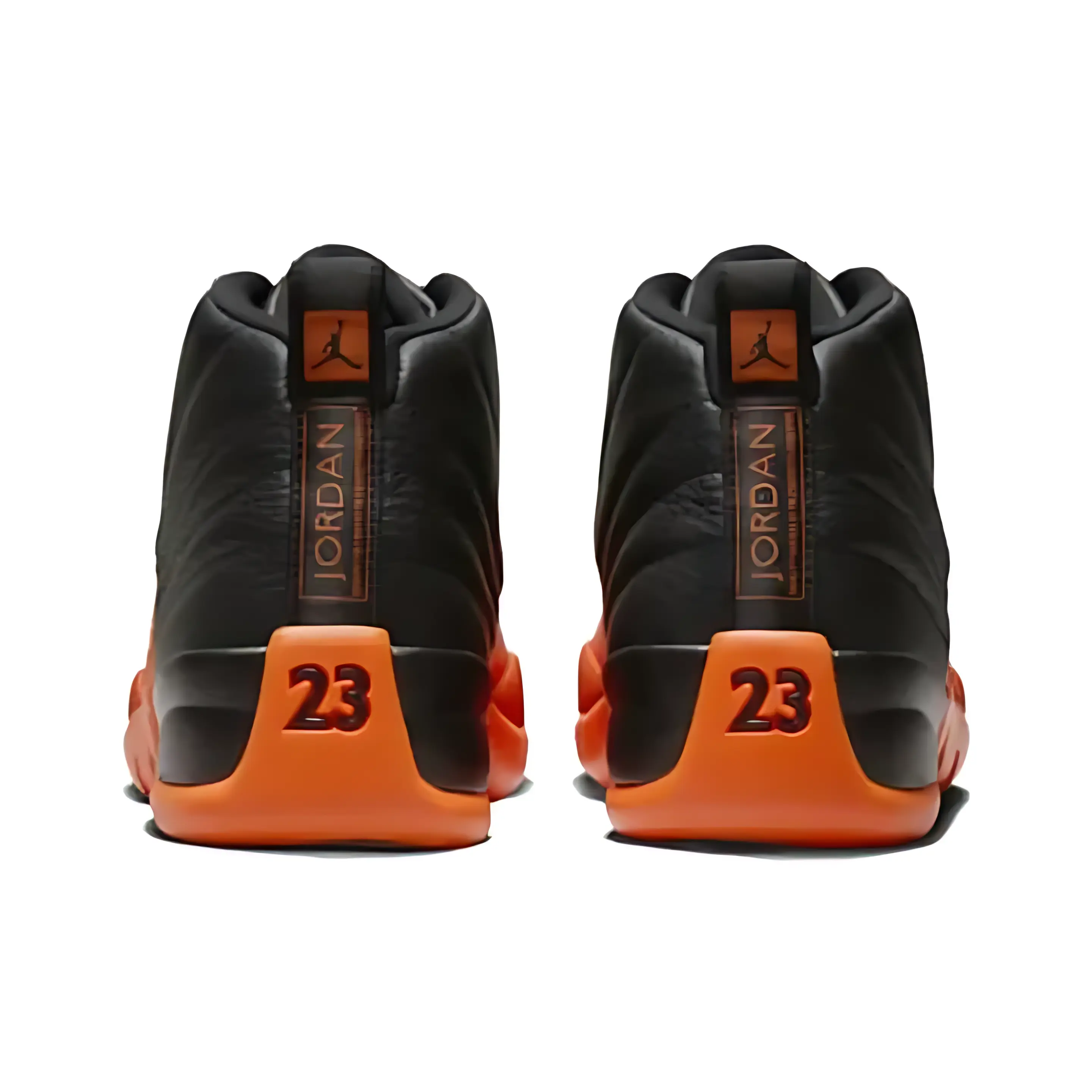Brand New Sealed with Original Shoe Box | Unisex High Top Sports Sneakers | Soft Leather Black Orange Shoes | Outdoor Basketball Footwear Daily Street Casual Wear Shoes