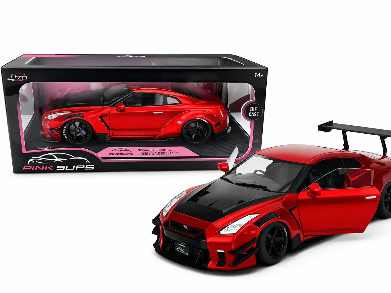 Nissan GT-R R35 Liberty Walk Diecast Model – Jada Pink Slips ...