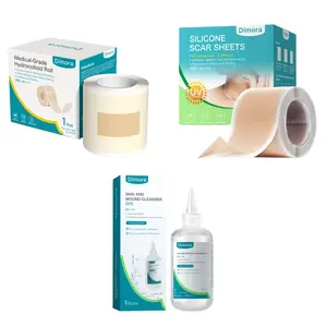 Dimora Medical-Grade Acne and Wound Care Kit ( PHMB Skin Disinfectant+ Hydrocolloid Roll + Silicone Scar Sheets )
