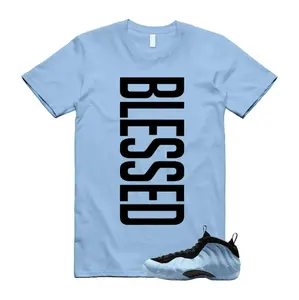 Psychic Blue Foamposite One T-Shirt, Light Blue Shirt for Men, Gildan 5000 Shirt, Classic Fit, Summer T shirt 100% Cotton