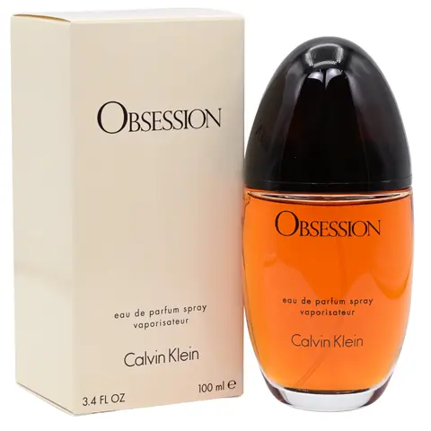 Calvin Klein OBSESSION Women's EDP Spray - 3.3/3.4 oz, New in Box, High Quality Fragrance, Floral Sweet Perfume, Long Lasting Perfumes with Oakmoss Musk Base, Spicy Oriental Captivating Scent