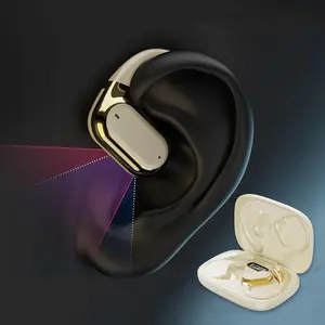 Open wireless headset with microphone and LED power indicator, on-ear design earbuds for sports running and workouts waterproof  headphones earbuds bluetooth  headset Audio Electronic