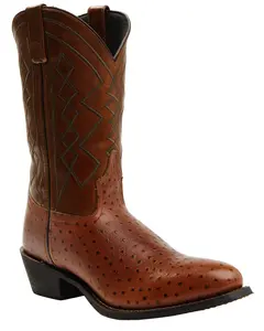 Laredo Men's Men'S Ostrich Print Performance Western Boot Round Toe - 68512