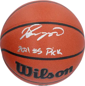 Jalen Suggs Orlando Magic Autographed Wilson Authentic Series Indoor/Outdoor Basketball with "2021 #5 Pick" Inscription - Fanatics Authentic Certified