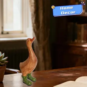 Resin Goose Statue for Home Decor, Elegant Swan Figurine for Indoor/outdoor Placement, Perfect Addition to Living Room & Garden