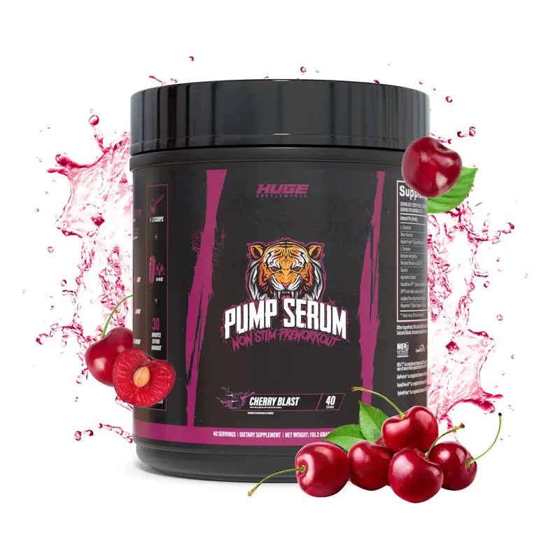 Pump Serum Non Stim Pre-Workout - Fully Loaded Stimulant Free Pre Workout for Extreme Pumps, Vascularity & Muscle Fullness, with L-Citrulline, HydroPrime & Nitrates, 40 Servings