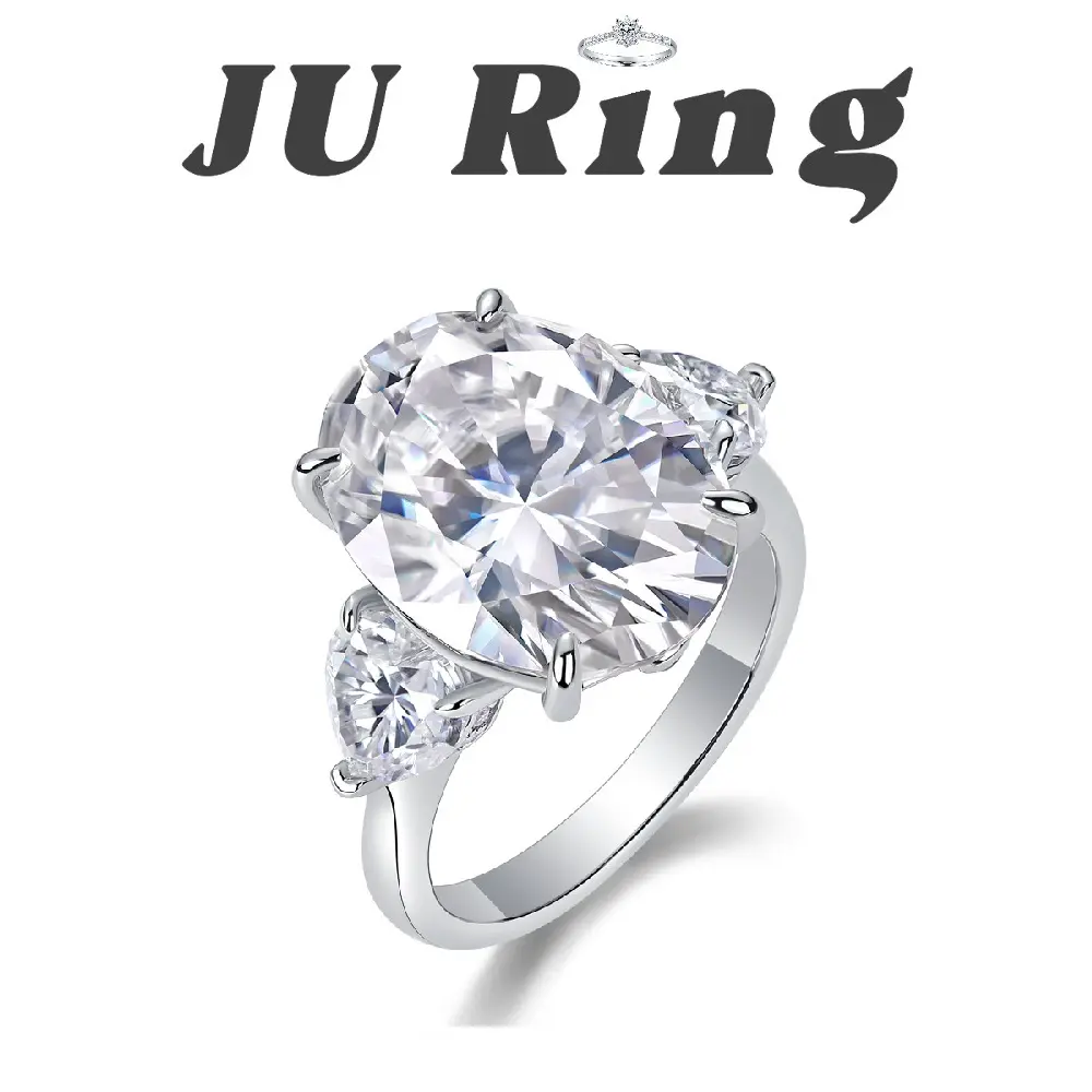 #63 (Oval Cut) 12ct S925 Sterling Silver Lab-Grown Moissanite VVS1 D Main Ring Gifts for Women Stacks Engagement Wedding Rings Bridal Rings,  Oval Engagement Rings
