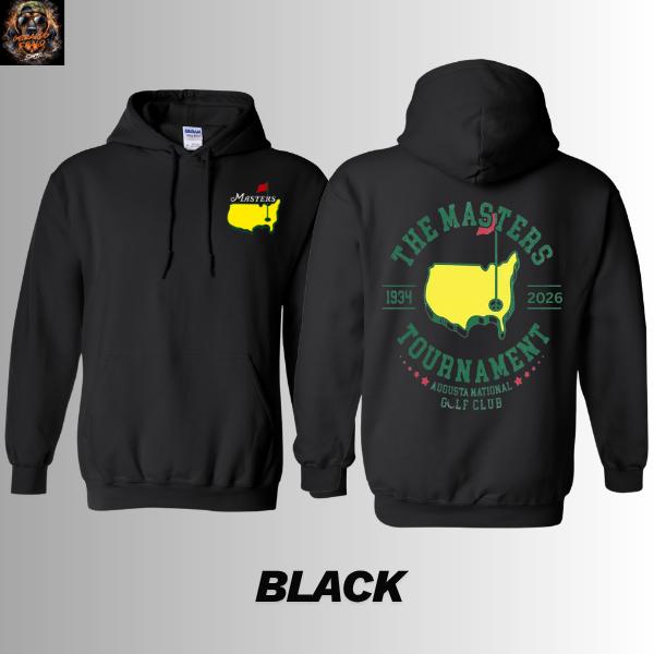 [Made in the USA] The Masters Tourathon 2026 Hooded Hoodie, Augusta National Golf Club T-shirt, Vintage USA Map Print Shirt, Golf Fan Gift for Men and Women