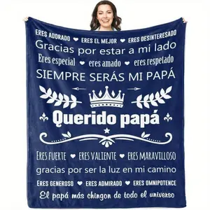 Soft Comfortable Funny Throw Blanket Solzien Regalos Give Papa Blankets Papa El Dia Del Padre,FATHER'S DAY/Birthday Gift For Dad,Best Dad Gift Covered Blanket