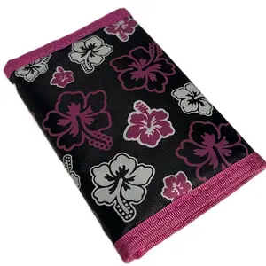 Y2K Mini Wallets | Hibiscus Print | Early 2000s Vintage Wallets | Coconut Girl Aesthetic