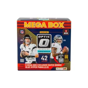 Donruss Optic Football 2024 Mega Box with 3 Exclusive Rated Rookie Cards and Blue Hyper Parallels