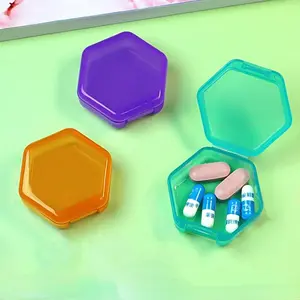 Portable Small Pill Box, Daily Mini Pill Organizer, Travel Pocket Box, Pill Packing Box To Carry in A Small Box