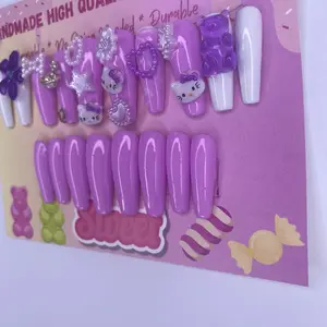 Light purple Pretty kitten coffin set
