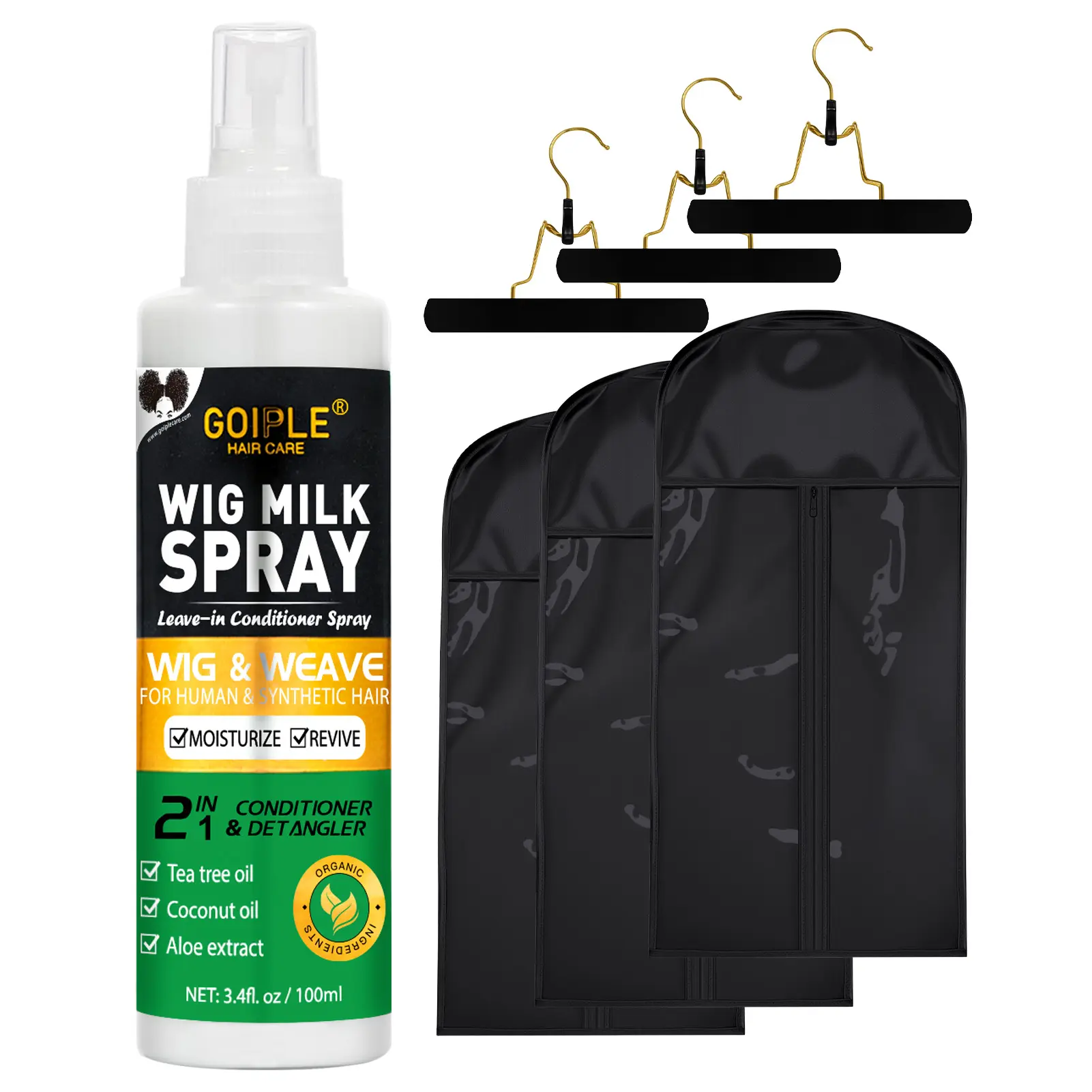 wig milk spray with wig bag（black）