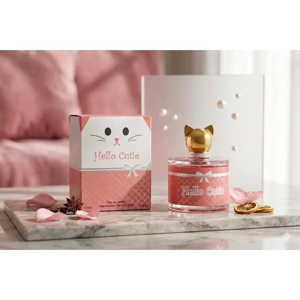 Hello Cutie Women's Eau de Parfum 100ml / 3.4oz | Fresh Green Apple & Citrus Fragrance | Playful, Bright & Uplifting Scent for Everyday Joy.