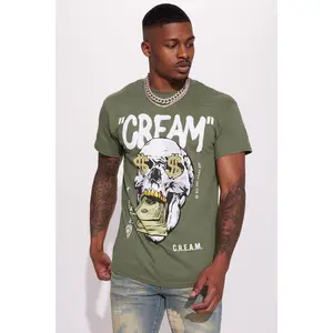 Cream All Day Short Sleeve Tee - Sage