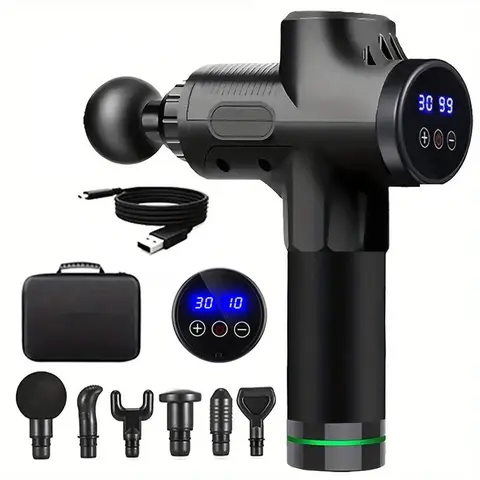 Massage Machine, Professional Massage Machine for Back, 1 Set Electric Massage Machine, Handheld Muscle Massager, Massage Therapy Tool, Portable Muscle Relaxation Device for Home Gym