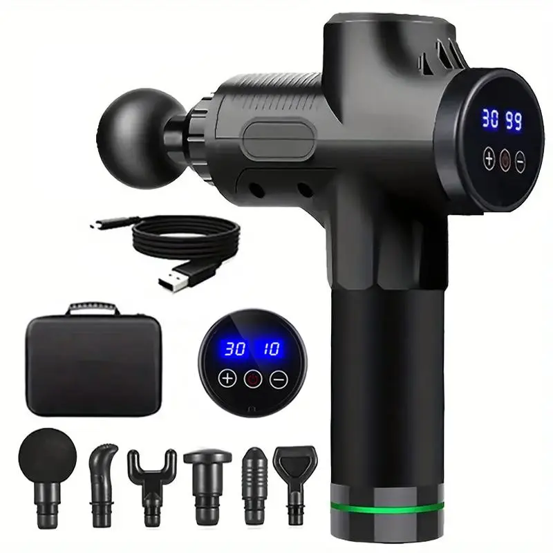 Massage Machine, Professional Massage Machine for Back, 1 Set Electric Massage Machine, Handheld Muscle Massager, Massage Therapy Tool, Portable Muscle Relaxation Device for Home Gym