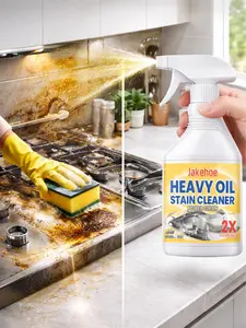 Jakehoe Household Kitchen Cleaning Oil Removal Spray - Instantly Cuts Through Heavy Grease, No Scrubbing, Fast Decontamination for Range Hoods, Cooktops