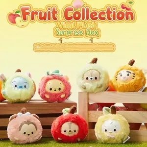 Disney Ufufy Fruit Collection Vinyl Plush Surprise Blind Box,Cute Plush Collectibles for Kawaii Lovers,Cute Keychain,Home Decor,Collectibles, Desk Decor, Fruit Anime Merch,Christmas Gift,Single Box Stuffed Animal
