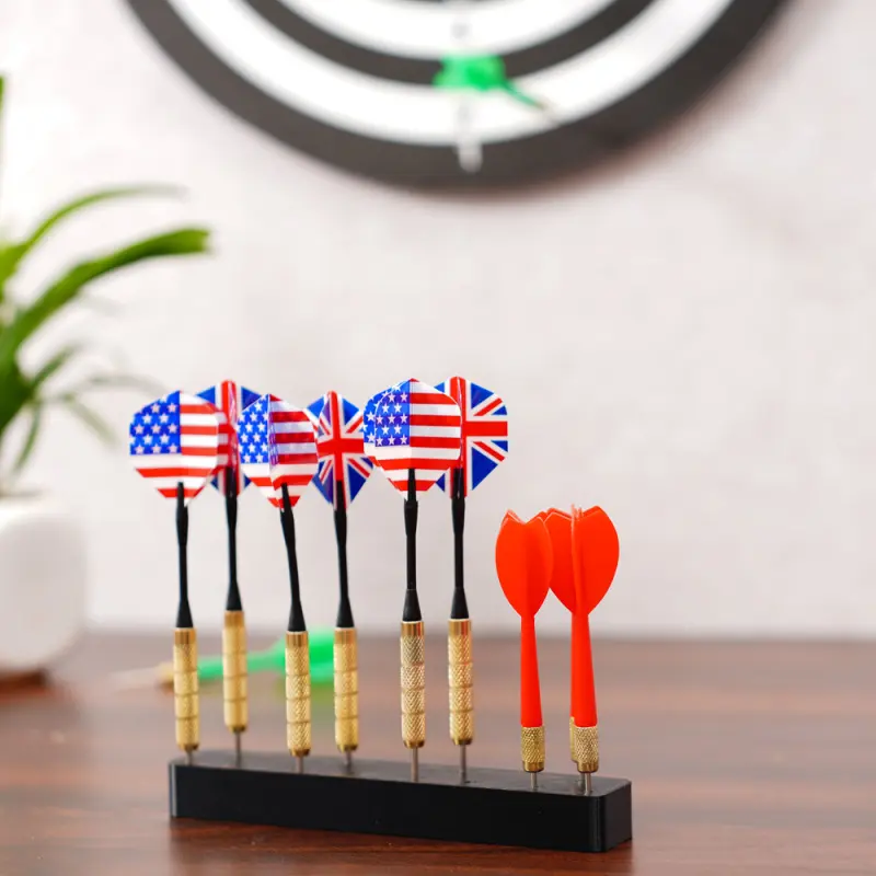 1 Pc Dart Holder for 12 Darts - Desktop Open Dart Storage Box, Darts gear, Easy Access, Modern Minimalist Home Decor Accessory, Stylish Display Stand, Durable Construction, Vertical Storage, Ideal for Living Room/Office/Game Room, Perfect Christmas/Hallo