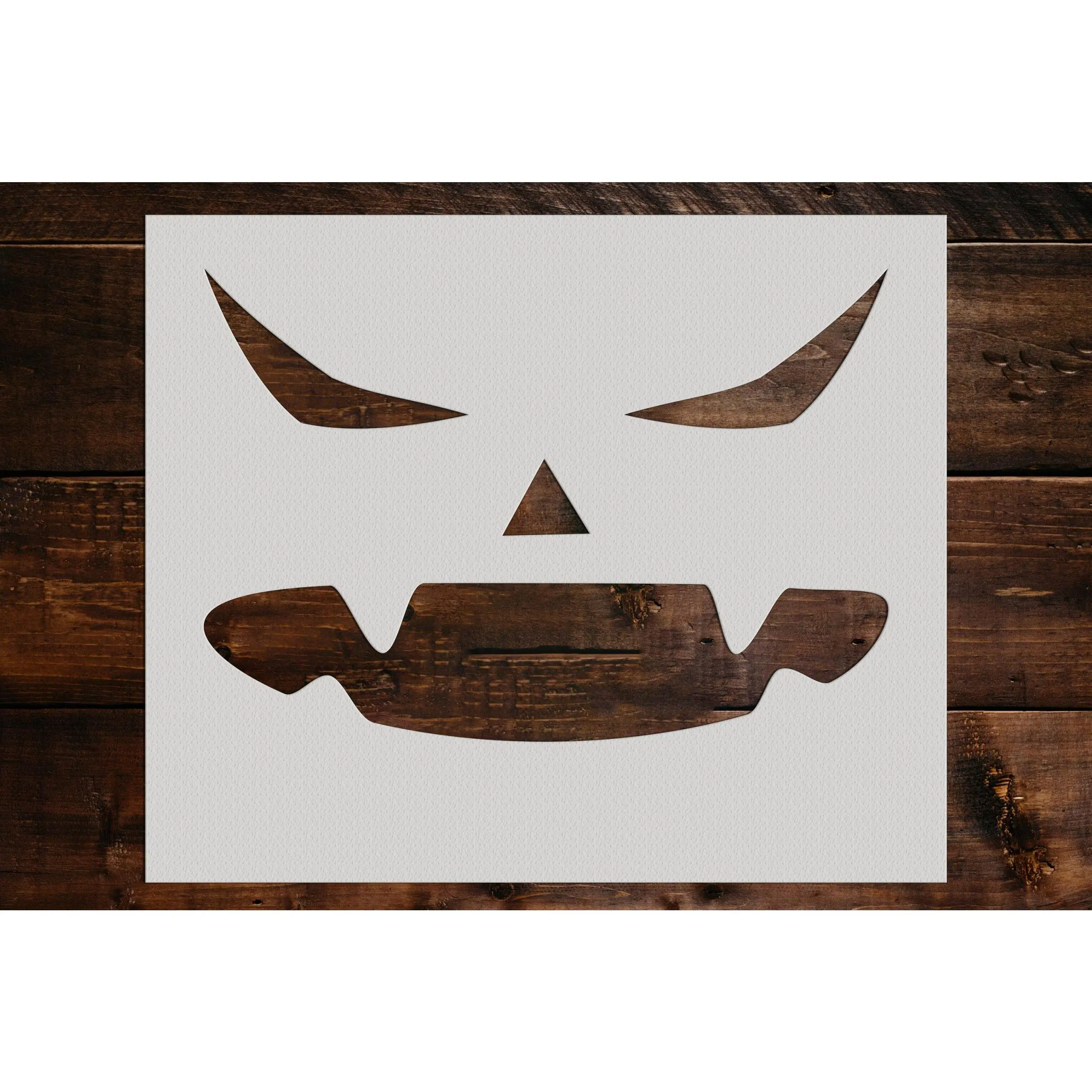 Pumpkin Face Stencil - Art and Wall Stencil