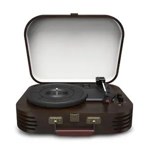 Maio A3 vinyl record, turntable, gramophone device, high-fidelity stereo, built-in speaker, 3-speed, belt-driven vintage gramophone, 3.5mm music output, can be connected to external speakers, the best holiday gift, a music feast for family and friends!